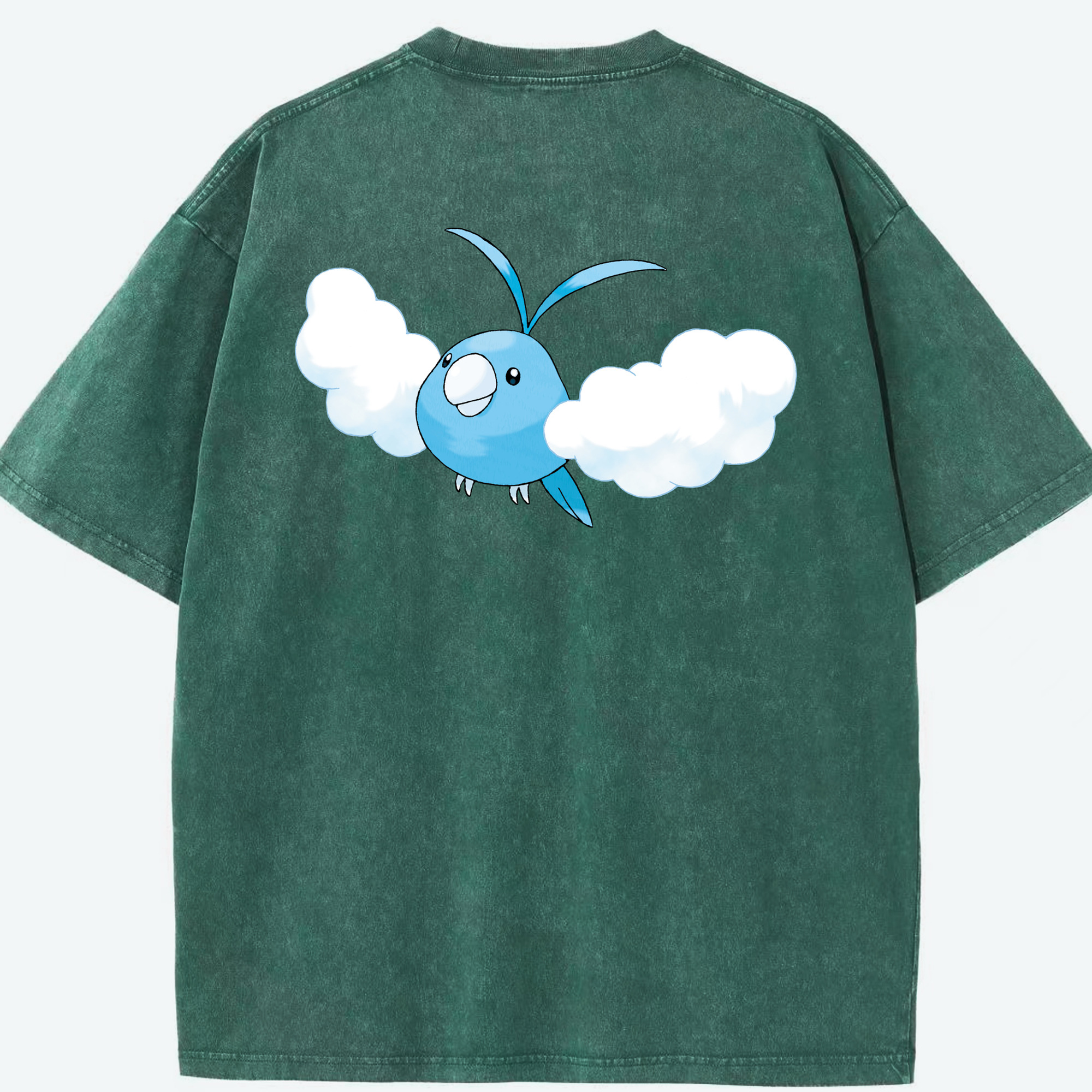 （画像用） ポケットモンスター Pokémon 綿100% ヴィンテージ風 半袖Tシャツ（背面プリント）